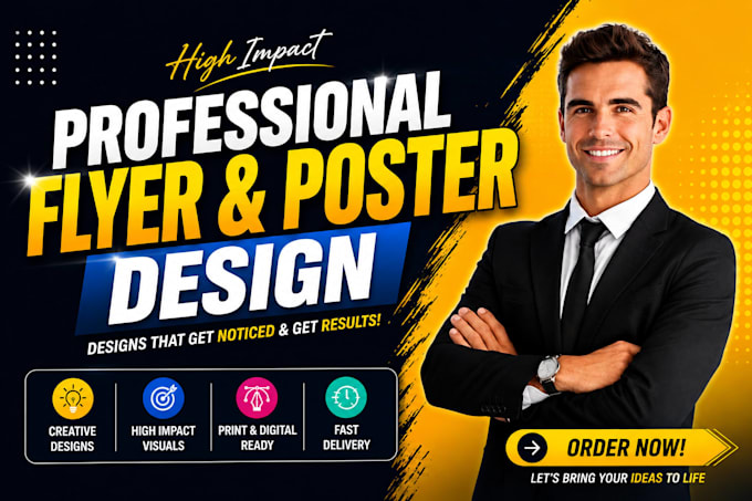 design attractive and professional posters  and flyer