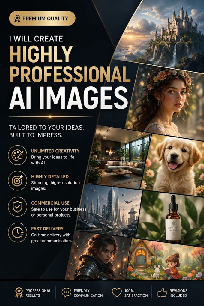 create highprofessional ai pictures for your project