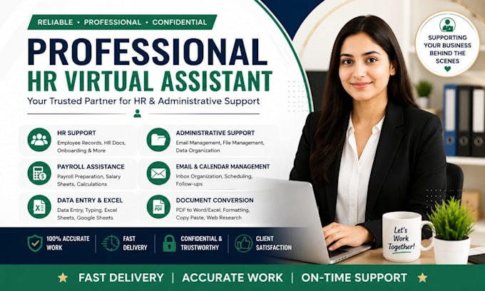 be your HR virtual assistant for payroll, recruitment and admin tasks