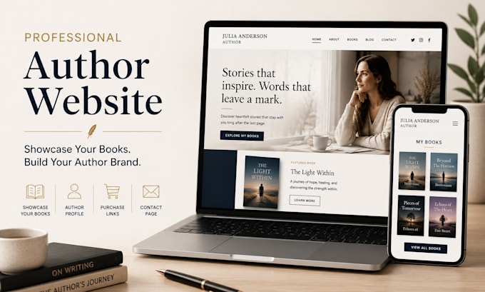 create book author website and squarespace author website for writers