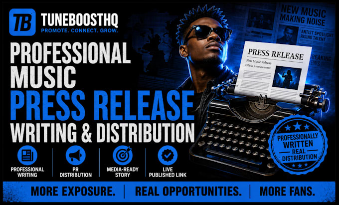 write and distribute your music press release