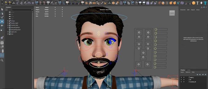 control rig character,motionbuilder,blend shapes,mocap realism,cartoon 3drig,fbx