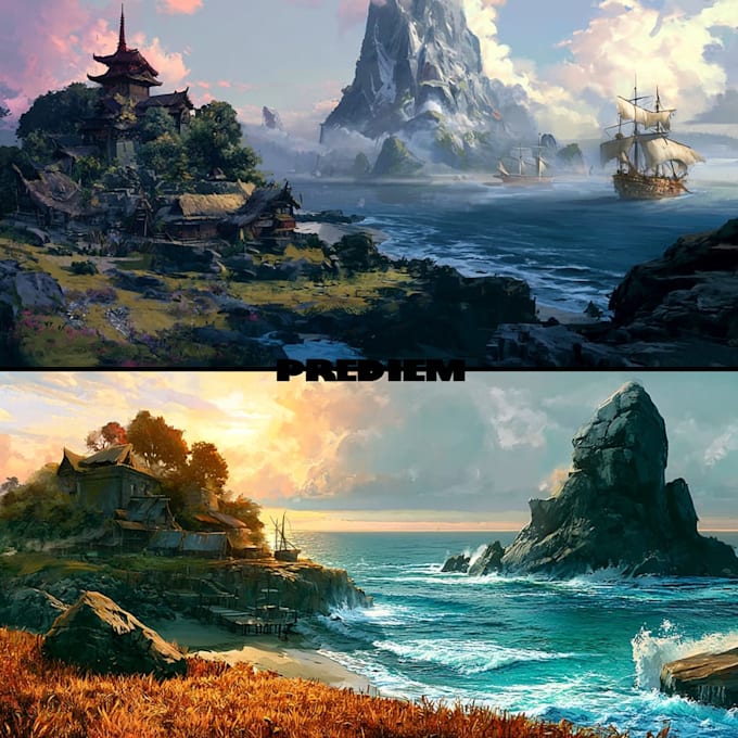 do the landscape illustration or concept art for you