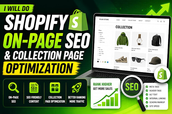 shopify on page SEO and collection page optimization
