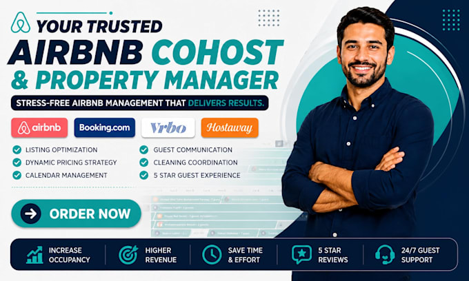 provide expert co hosting for airbnb, vrbo, and booking com