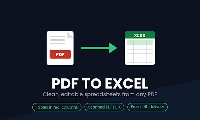 convert your pdf to excel spreadsheet format