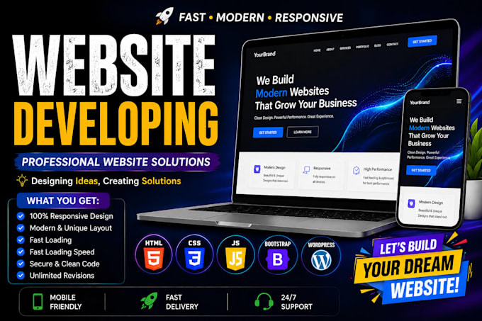 design and develop professional website
