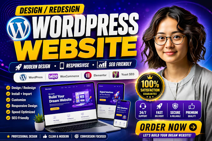 create wordpress website for business