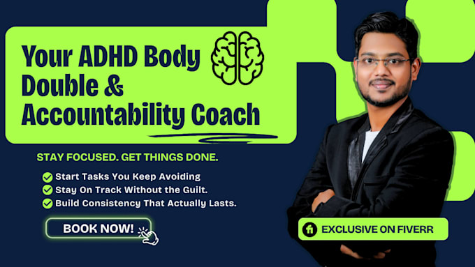 be your adhd body double and accountability partner for focus sessions