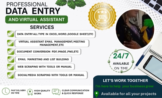 do any fast data entry, accurately for you