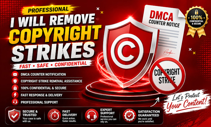 professionally remove copyright strikes