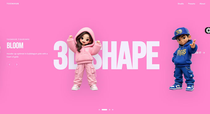 create an interactive 3d landing page using react gsap and threejs