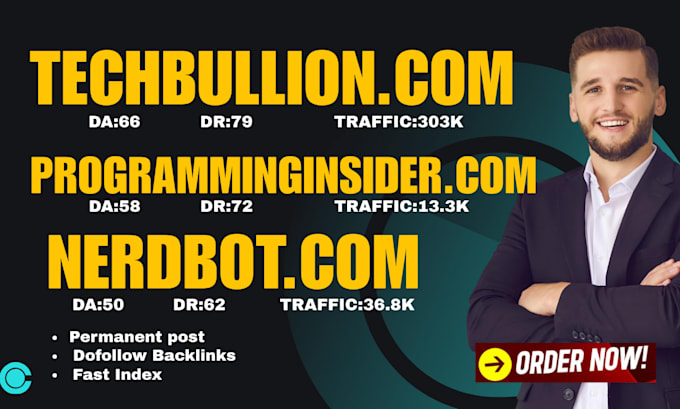 do guest post on techbullion , programminginsider , nerdbot