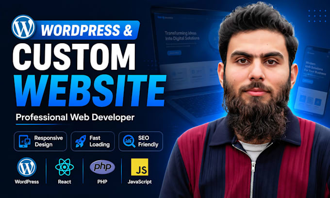 develop a professional wordpress or custom business website