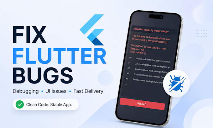flutter app bugs, debugging, and UI issues