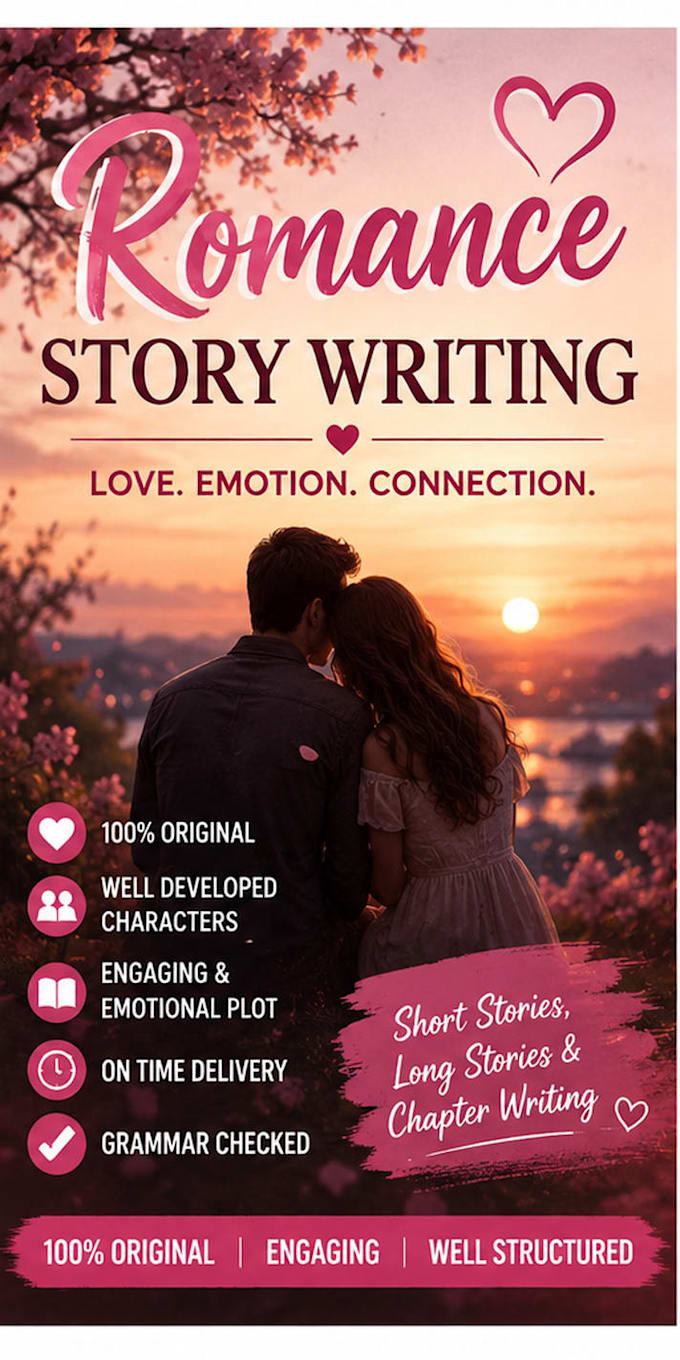 write original horror romance and sci fi stories