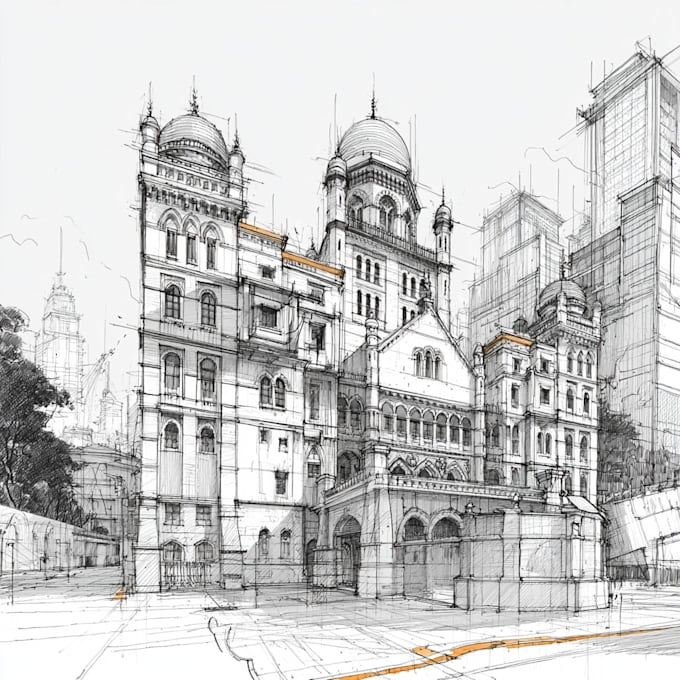 make architecture and city landscape for commercial using