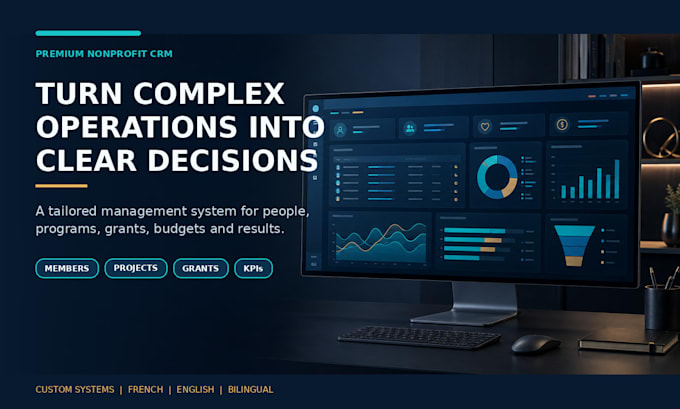 build a custom nonprofit CRM and management dashboard