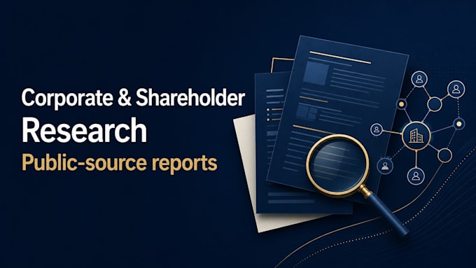 conduct corporate research using public sources