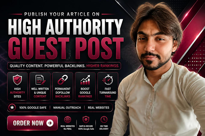 do guest posting outreach and build high quality backlinks