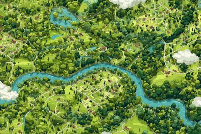 illustrate a creative vector map for you