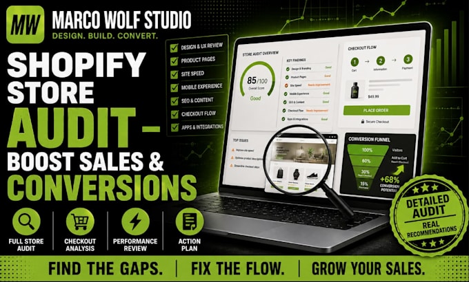 audit your shopify store to boost sales and conversions