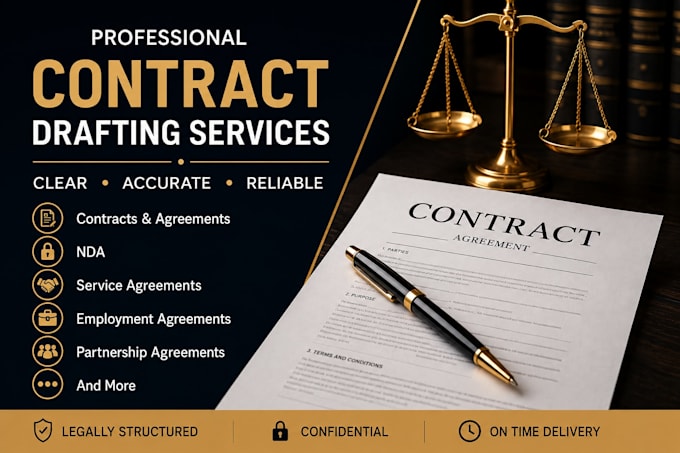 draft professional legal contracts and agreements