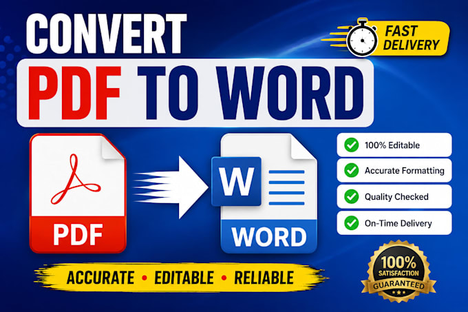 convert PDF to editable word document accurately