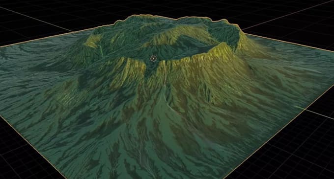 create high resolution 3d dem, elevation data, terrain model from dwg, stl
