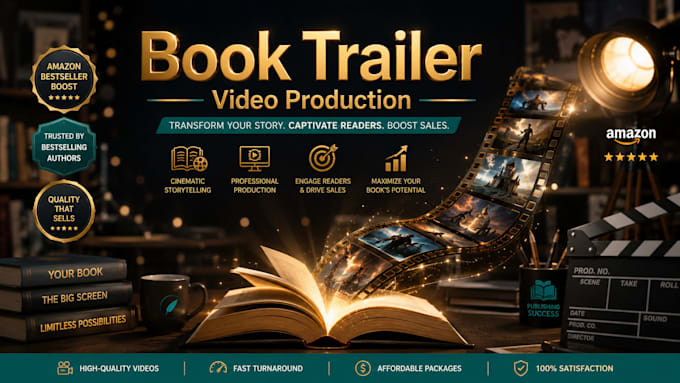 produce a book trailer that drives amazon sales for authors