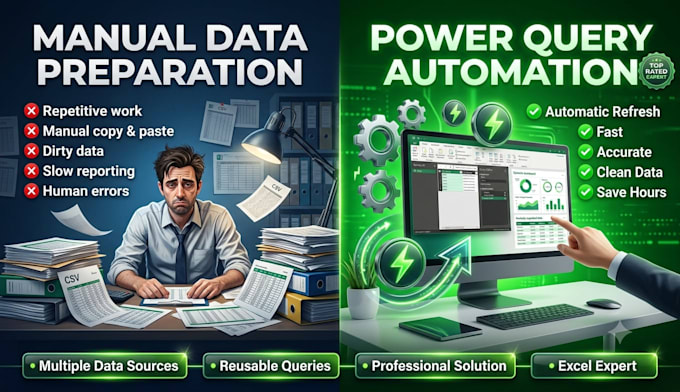 automate excel data using power query
