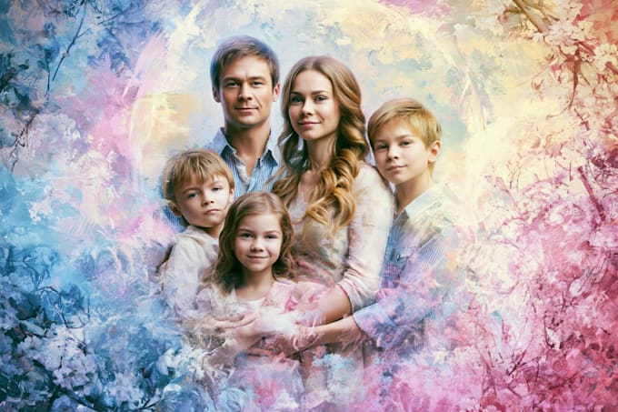 draw a wonderful family portrait