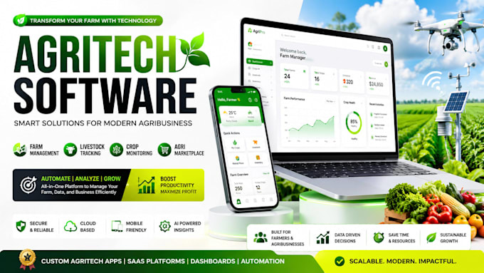 build farming web app agritech saas farm management dashboard