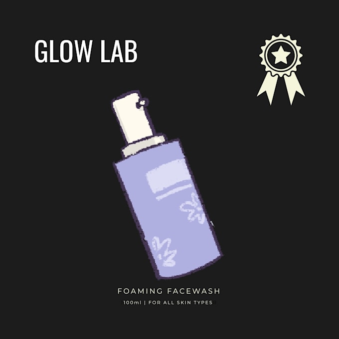 design luxury skincare label and cosmetic packaging design