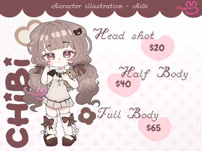 draw your chibi character illustration