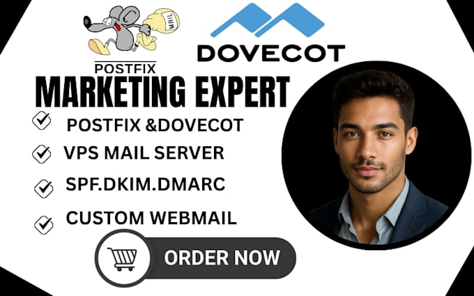 setup postfix dovecot mail server setup spf dkim dmarc custom webmail vps
