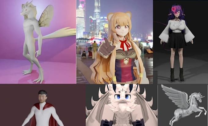 create vtuber model live2d model vtuber rigging anime avater vrchart fanart pfp