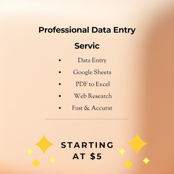 provide accurate data entry