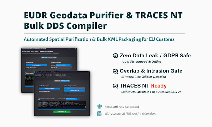 provide eudr geodata purifier and traces nt bulk dds compiler suite