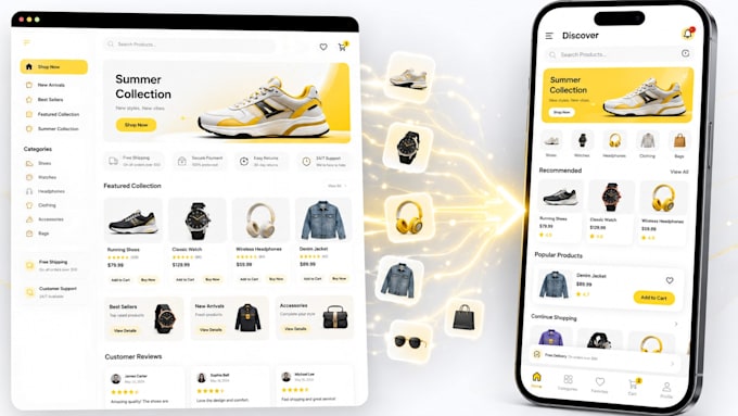 develop android and ios apps connected to your shopify store