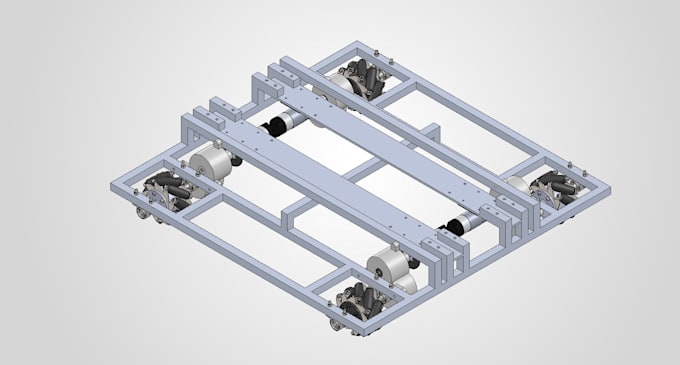 design a professional mecanum wheel robot chassis