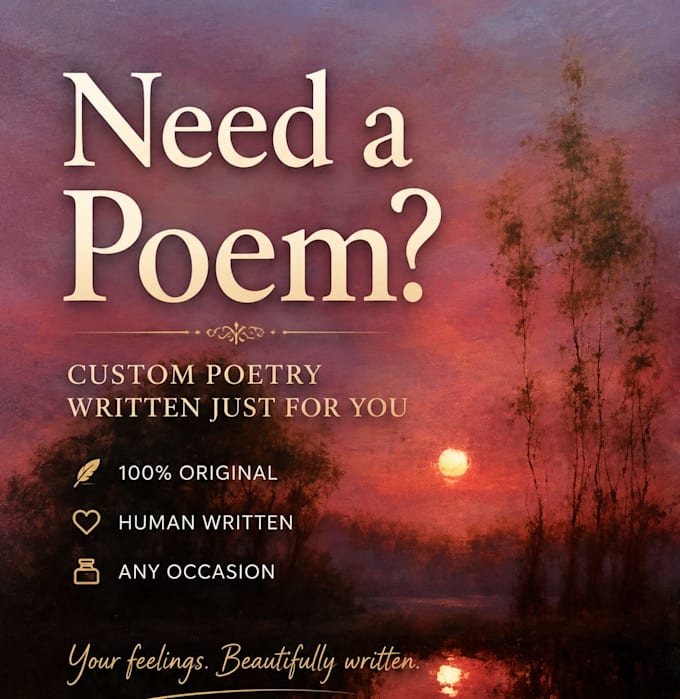 write an original poem just for you