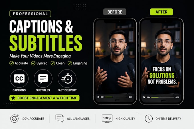 add engaging caption and edit short videos