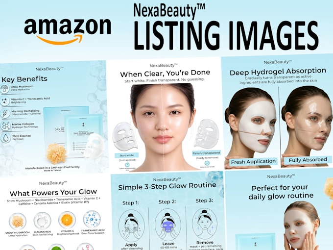 design amazon listing images and infographics