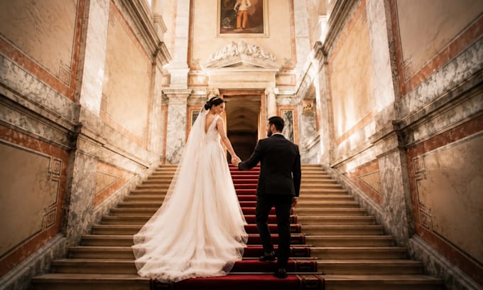 create cinematic wedding slideshow, photo video and anniversary video