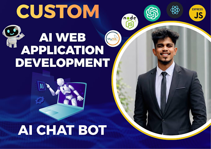 develop an ai website an ai chatbot and ai software