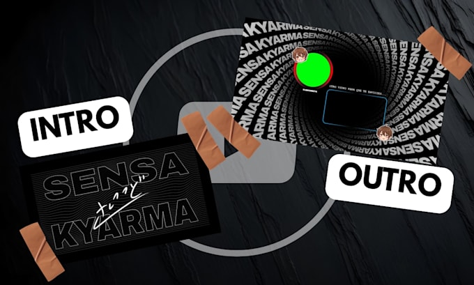 create your 2d animated youtube intro and outro