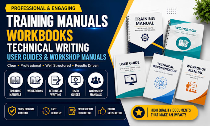 write employee training manual, instructional documents