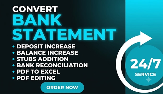 convert bank statement pdf to editable format