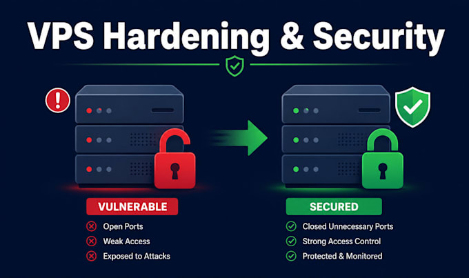 harden and secure your linux vps server against attacks
